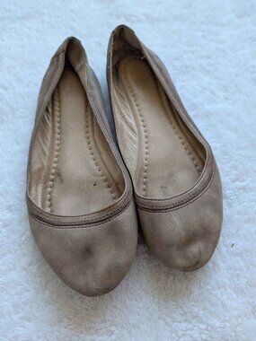 Beige Frye Leather Ballet Flats Women's Size 6.5
